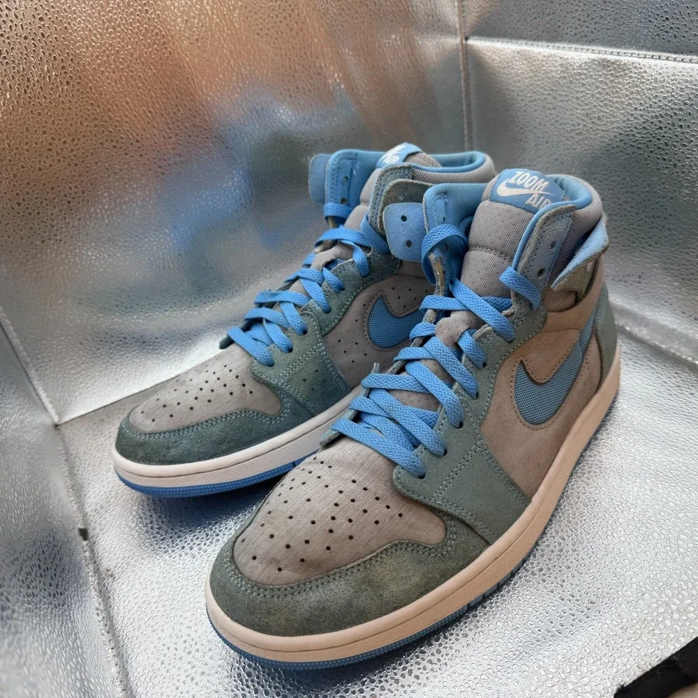 Size 11 Jordan 1 Zoom Comfort 2 High University Blue Mens Sneakers DV1307-014